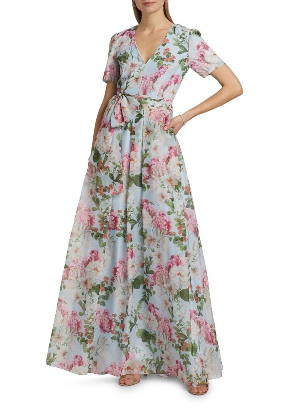 Sachin + Babi  Bronwyn Floral Print Gown